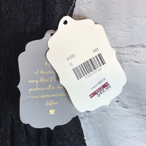 NWT Altar’d State Black Floral Lace Skater Dress - Picture 6 of 8